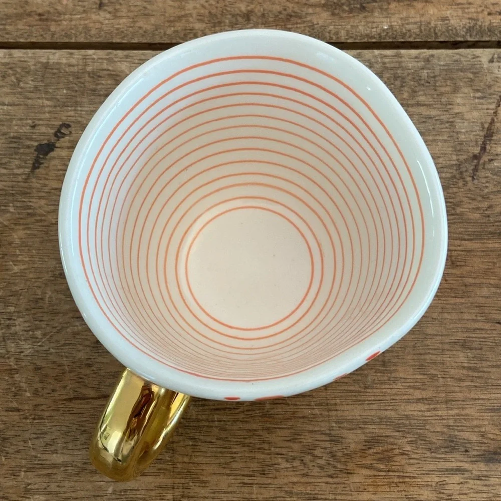 Paper Source Ceramic Polka Dot Mug